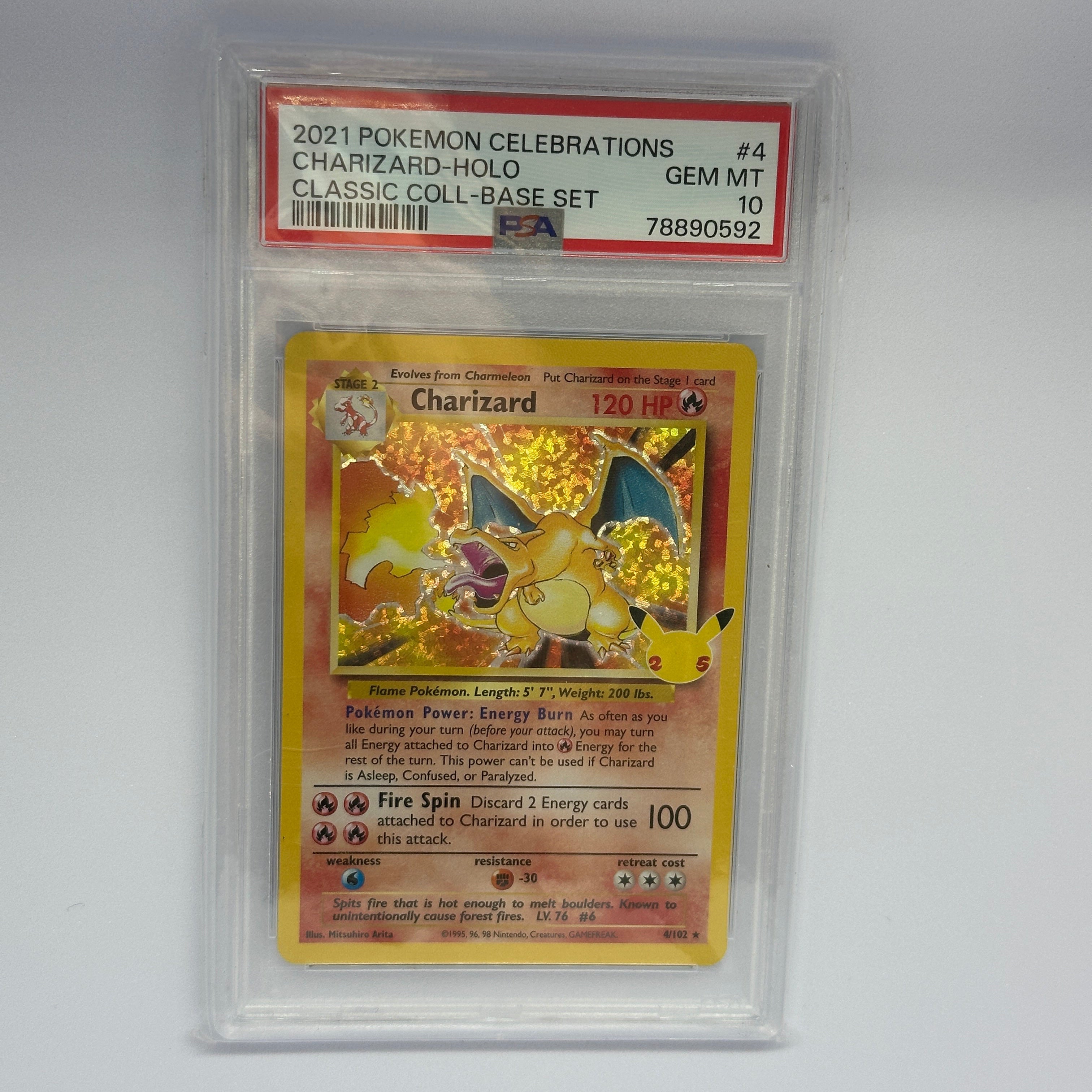 Charizard Celebrations 25th Anniversary 4/102 PSA 10