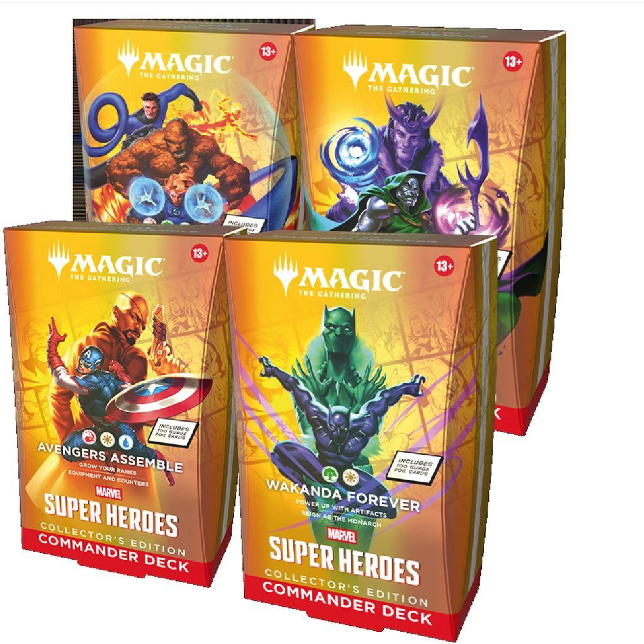 PREORDER: Magic Marvel Super Heroes - Collector Commander Deck Display